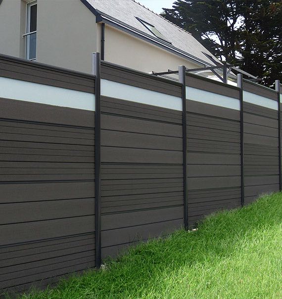 Clôture résidentielle composite