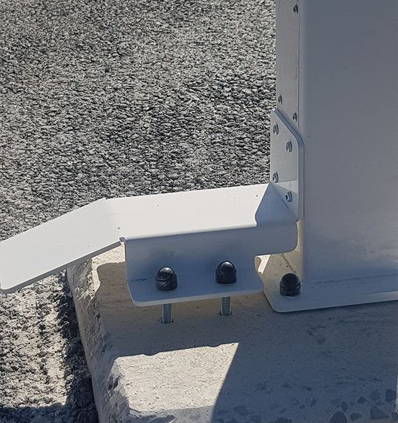 Fixation portail autoportant professionnel